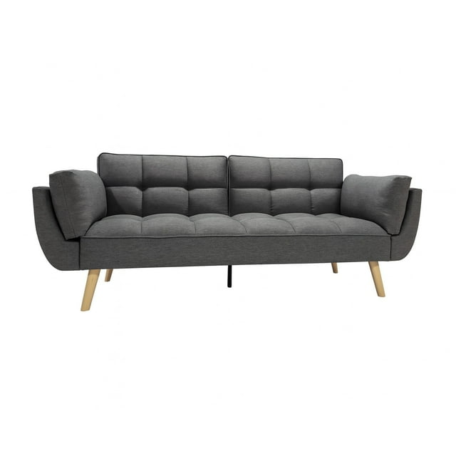 Sofá Cama 3 Plazas Buher Relan con Diseño Capitoné Gris