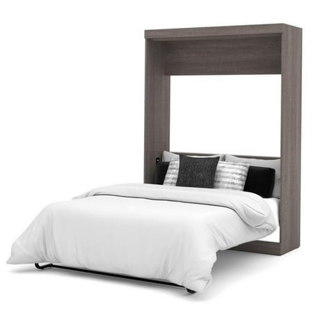 Atlin Designs Full Wall Bed in Bark Grey and