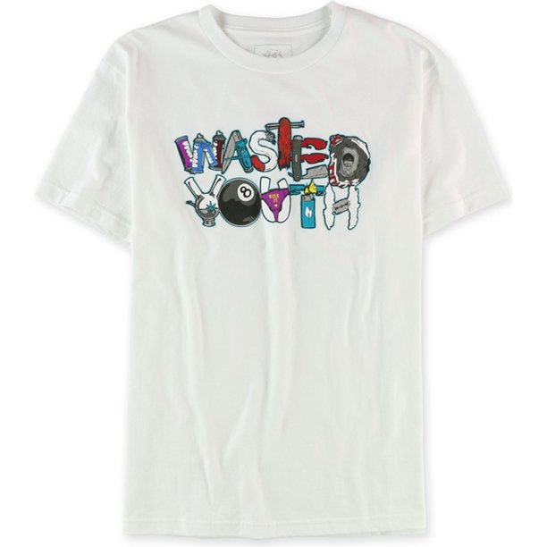 Camiseta con gráfico Wasted Youth Ecko Unltd. para hombre blanca XXL