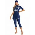 thumbnail image 1 of KXCFCYS Maillot de Bain Modeste à Manches Courtes Burkini Islamique Hijab pour Femmes, 1 of 7