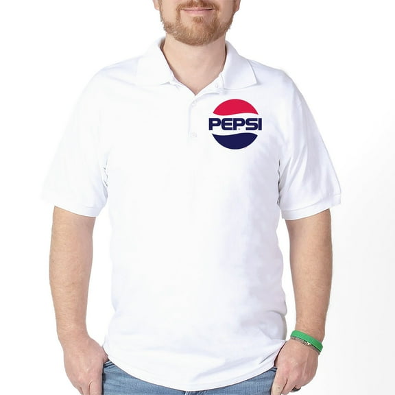 CafePress - Pepsi 90S Logo Polo Shirt - Golf Shirt, Pique Knit Golf Polo