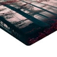 thumbnail image 2 of Ambesonne Forest Fitted Sheet, Autumn Fall Nature Woods, Full Size, Brown Grey and Red, 2 of 3