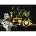 thumbnail image 3 of Jan Davidsz de Heem 18x14 Black Modern Framed Museum Art Print Titled - Sumptuous Still Life with Fruits, Pie and Goblets (1651), 3 of 5