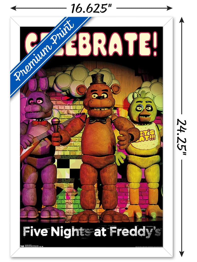 Five Nights at Freddy's - Celebrate Wall Poster, 14.725