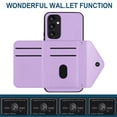 thumbnail image 5 of Allytech Galaxy A34 5G Wallet Case with Hand Wrist, Luxury PU Leather Shockproof RFID Blocking Cards Slots Stand Magnetic Closure Phone Case Cover for Samsung Galaxy A34 5G, Purple, 5 of 8