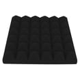 thumbnail image 2 of Panneau Acoustique, Mousse d'Insonorisation à Absorption Sonore Haute Densité, Durable Réduit le Bruit pour Maison Studio 30x30x5cm Noir, 2 of 8