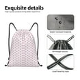 thumbnail image 4 of Disketp Pink Paw Drawstring Backpack Drawstring Gym Bags Draw String Bags for Sports, Gym, Travel, Swimming, Beach-Medium, 4 of 6