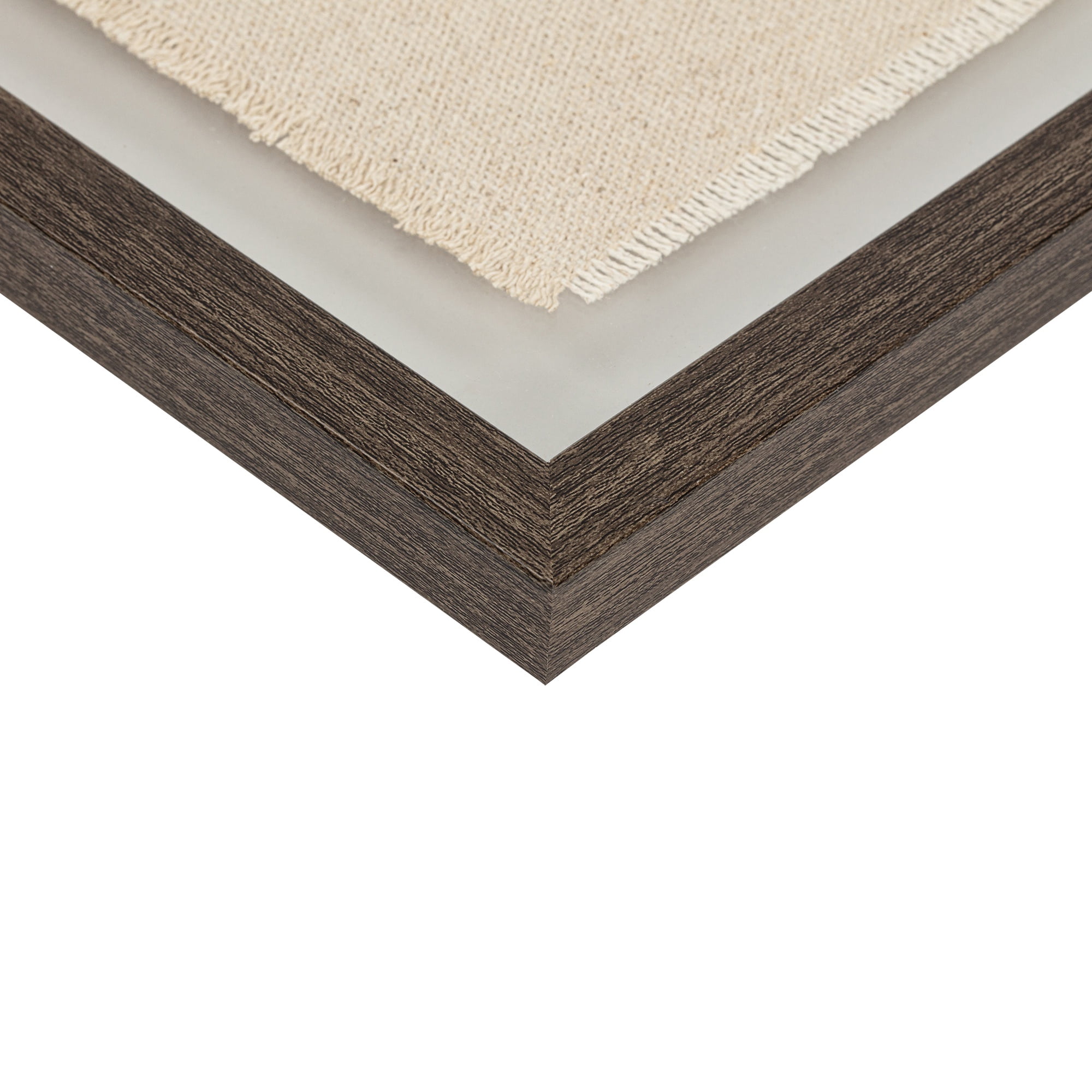 You Make My Heart Smile Framed Under Glass on Burlap 12x15 - FRENCH