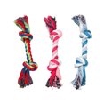 thumbnail image 1 of Color Random Dual Knots Pet Chew Bite Rope chew rope Toy Indoor Outdoor Pet Training Tool Teething Toy Cotton Rope, 1 of 9
