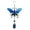 B003- C, variant on Hanging Butterfly Wind Chime Ornament, Hanging Butterfly Decorations, Outdoor Butterfly Decor, Butterfly Outdoor Decor, 11X6 Inch 1Pc Metal Craft Hanging Accent for Home Outdoor