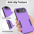 thumbnail image 5 of ELEHOLD Case for iPhone Air, Shockproof Dual Layer Case Hybrid Cover, Non-Slip Grip,Purple, 5 of 6