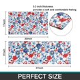 thumbnail image 7 of Pioneer Flower Floral Print Pattern Kitchen Rugs Sets Of 2,Anti Fatigue Kitchen Mat Rugs Non Slip Washable,Decorative Kitchen Floor Mats for Kitchen,Sink,Laundry,17"x30"+17"x47", 7 of 7