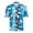 Blue, variant on IROINNID Men's Summer Hawaiian Style Short Sleeve Fashion Beach Shirts