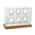 thumbnail image 1 of Perfect Cases 6UPBSB-W 6 Upright Baseball Display Case, Walnut, 1 of 1