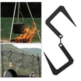 thumbnail image 6 of GARENDE 2xHeavy Duty Metal S Hook Utility Hanging Hooks Outdoor Camping Storage Black , Black, 3 Pcs, 6 of 9