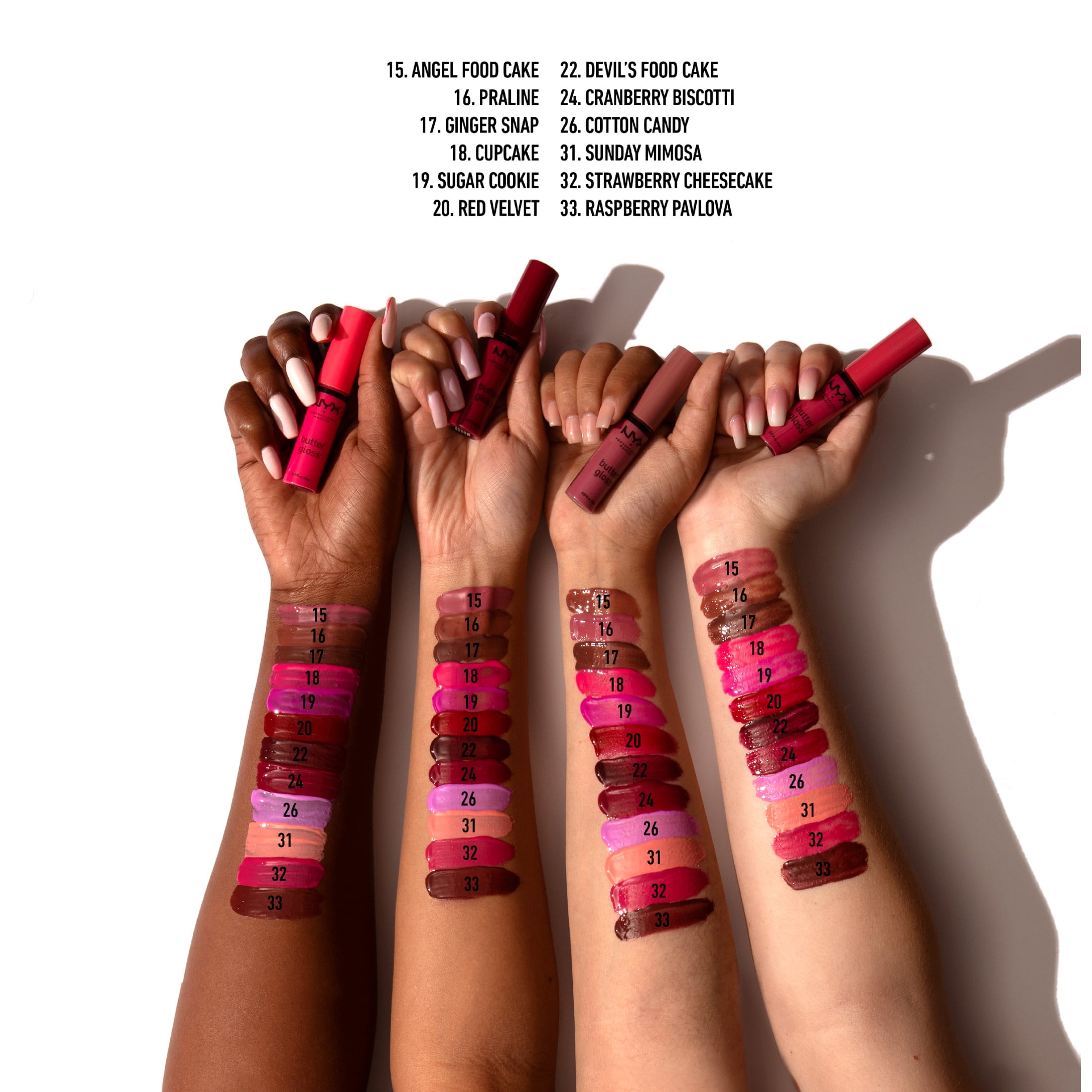 (2 pack) NYX Professional Makeup Butter Gloss, Non-Sticky Lip Gloss, Vanilla Cream Pie, 0.27 Oz