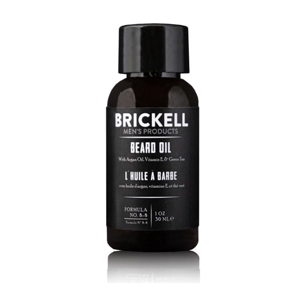 Aceite para barba Brickell para hombres, aceite de arg�n y jojoba natural y org�nico para fortalecer y suavizar el cabello, 1 onza, perfumado