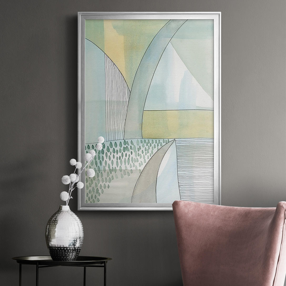 Mint Reflection II Premium Framed Print, in Gold, Black, or Silver - Ready to Hang
