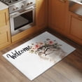 thumbnail image 2 of Watercolor Cat Front Door Rugs 2x3 ft Garland Welcome Small Rug for Entryway Non Slip Washable Bathroom Door Mat Absorbent Floor Mat for Indoor Entrance, 2 of 9