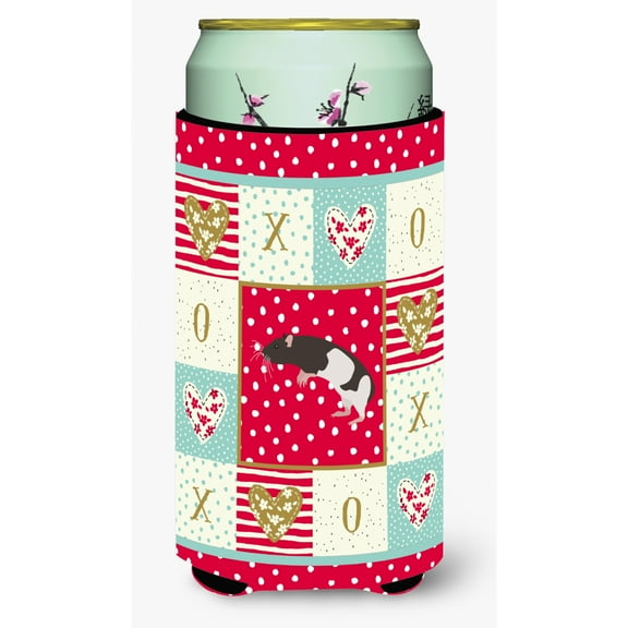 Carolines Treasures CK5464TBC Tailless Rat Love Tall Boy Hugger Tall Boy multicolor