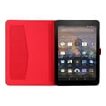 thumbnail image 4 of Case for Amazon Fire HD10/HD10 Plus 13th Generation 2023, Fabric PU Leather Folio Cover Soft TPU Inner Multiple Viewing Angles Stand with Card Slots - Red, 4 of 5