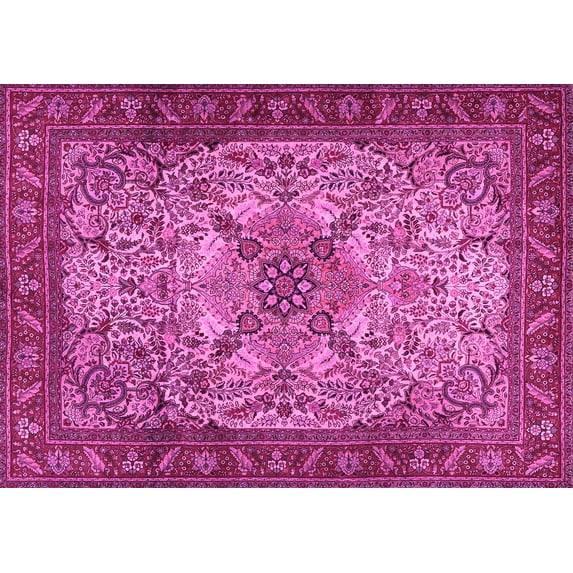 Ahgly Company Indoor Rectangle Persian Pink Traditional Area Rugs, 6' x 9'