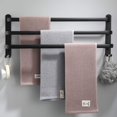 thumbnail image 5 of nipocaio Bathroom Towel Rack, Wall Mounted Towel Bars Black, 5 of 5