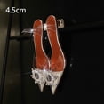 thumbnail image 1 of Large Size 44 45 Fashion Clear PVC Transparent High Heels Sandals Women Shoes Rhinestone Sunflower Sandals Summer Shoes FGS, 1 of 7