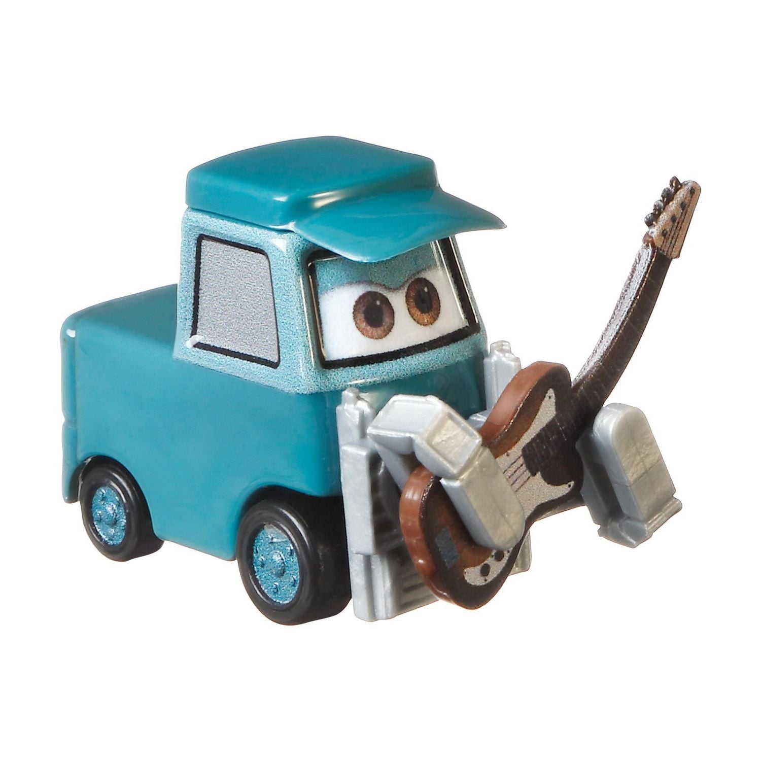 Véhicule Pitty with Bass Guitar à l'échelle 1:55 du film Cars 3 de  Disney•Pixar