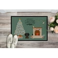 thumbnail image 2 of Black Tan Wire Haired Dachshund Christmas Everyone Door Mat, 2 of 3