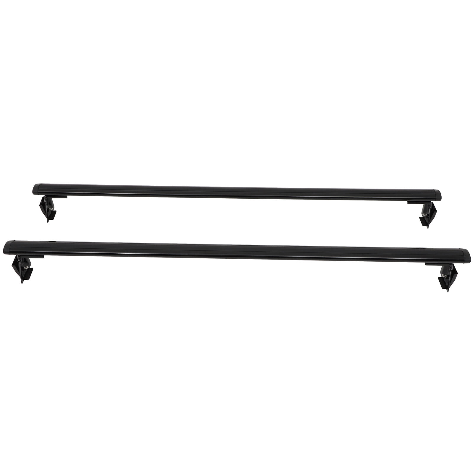 cciyu Roof Rack Cross Bars Car Top Luggage Carrier Rails For Jeep Wrangler 2007-2019 ONLY Fits Naked Roof Models