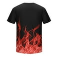 thumbnail image 4 of Blczomt Red Mens Shirts Trendy Casual Short Sleeve Crew Neck Graphic T Shirts 3xl, 4 of 4