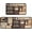 Color-60, variant on Coffee Kitchen Rugs and Mats Non-Slip, Washable, Stain and Fade Resistant, Suitable for Anti Fatigue Kitchen Mat Set of 2 Coffee Kitchen Decor 17 x47+17"x30"
