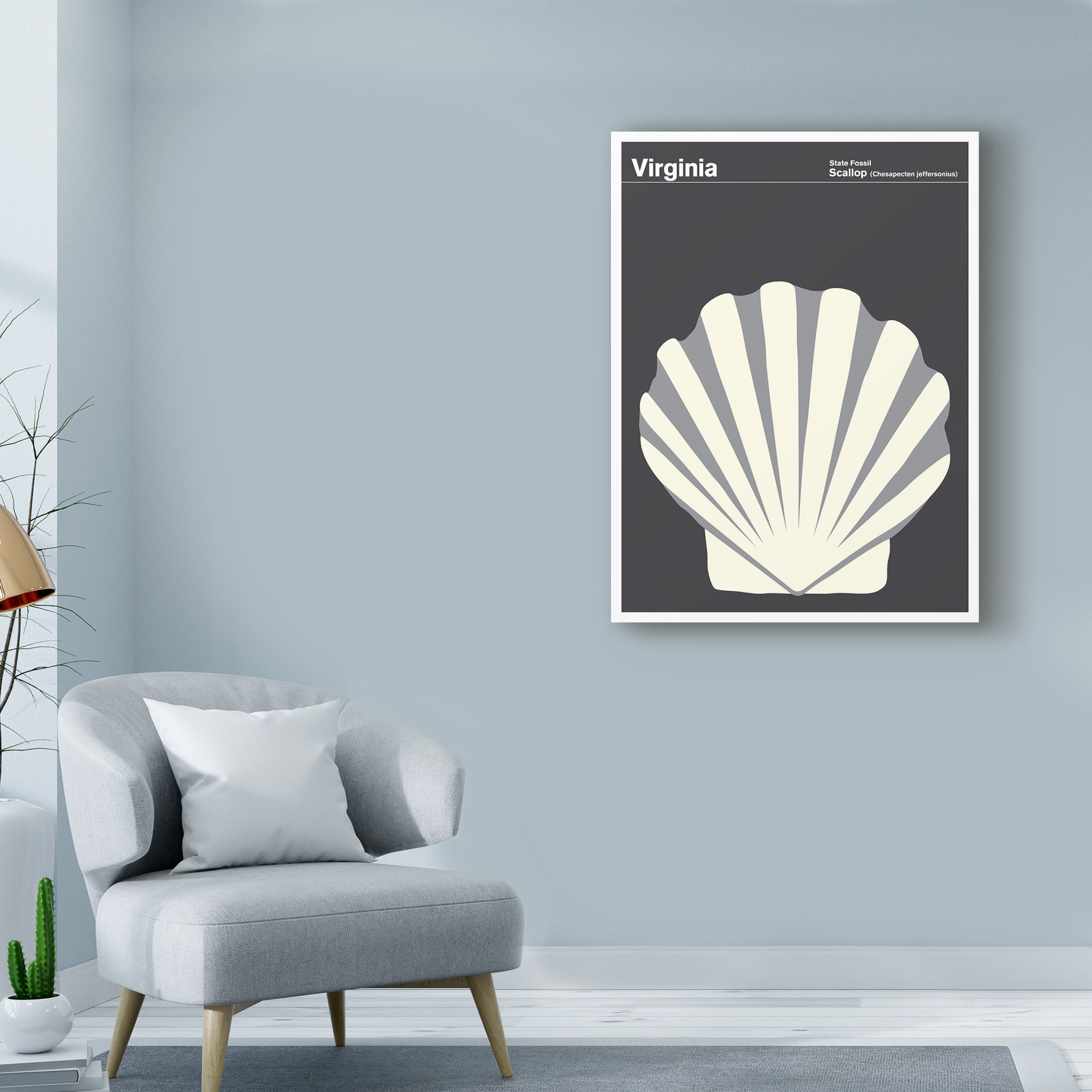 Trademark Fine Art 'Virginia Scallop' Canvas Art by Print Collection - Artist