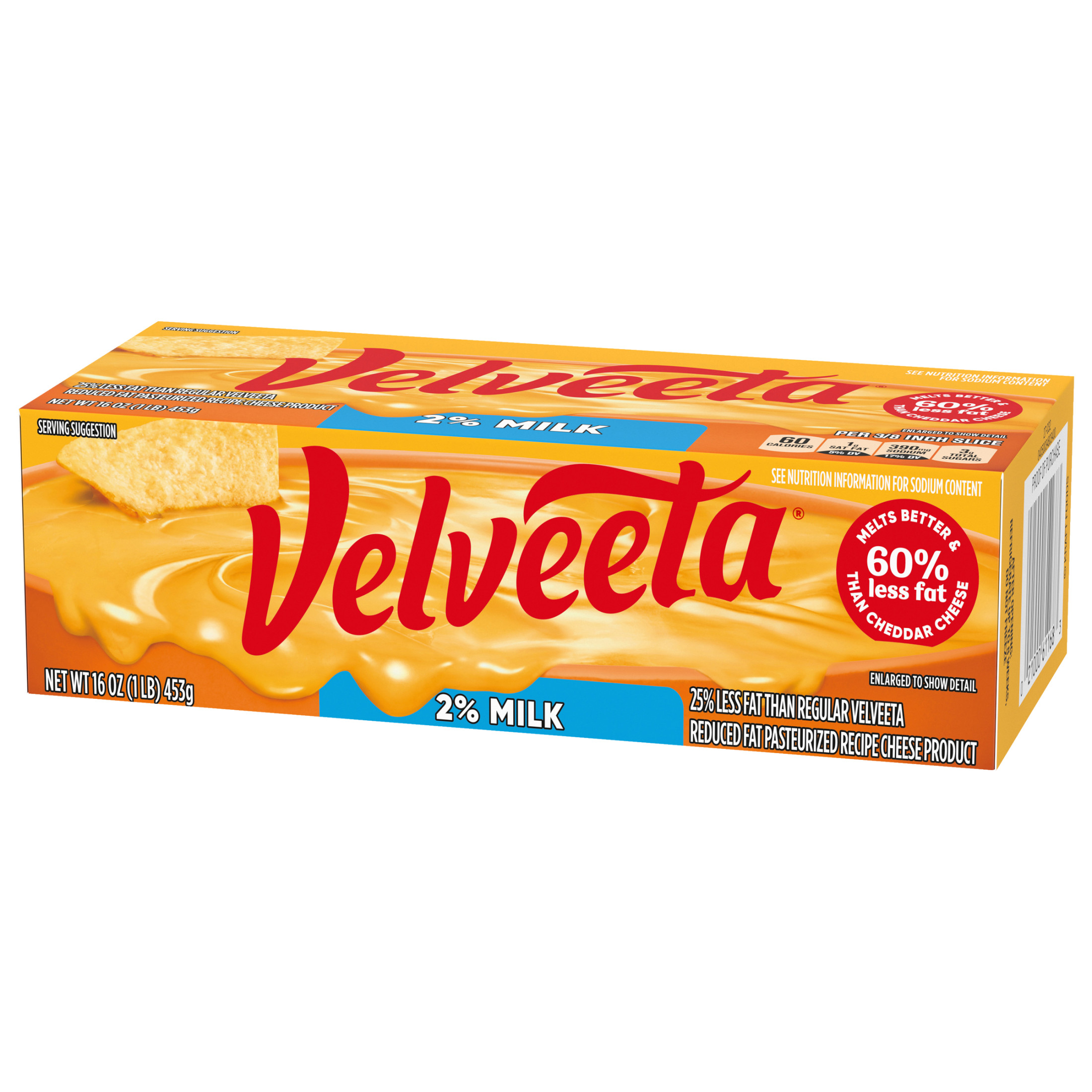 Velveeta 2% Milk Reduced Fat Melting Cheese Dip & Sauce with 25% Less Fat, 16 oz Block - image 12 of 14
