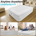 thumbnail image 6 of Air Mattress Queen with Built in Pump,Blow Up Mattress with Fiber-Tech, Inflatable Camping Bed, 3-Min Self Inflating with Carrying Bag (18”White Grey), 6 of 8