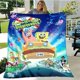thumbnail image 1 of Mantas con estampado de dibujos animados de bob Esponja para mantener el calor, suave y cómodo, manta de cama de viaje para el hogar, forros de cama, regalo de cumpleaños, 1 of 4