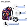 thumbnail image 3 of Goofa The Nightmare Before Christmas Pattern Durable Canvas Daypack - High-Quality Vintage Backpack, Compact & Versatile for Travel and Everyday Use-Small, 3 of 5