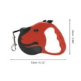 thumbnail image 4 of Unique Bargains 1 Pc Dog Face Style Pet Leash Scaling Dog Leash for Dog 9.84ft Long Red, 4 of 6