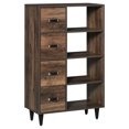 thumbnail image 1 of HOMCOM Commode Rétro à 4 Tiroirs avec Étagères à 4 Niveaux pour Salon et Chambre, 1 of 10