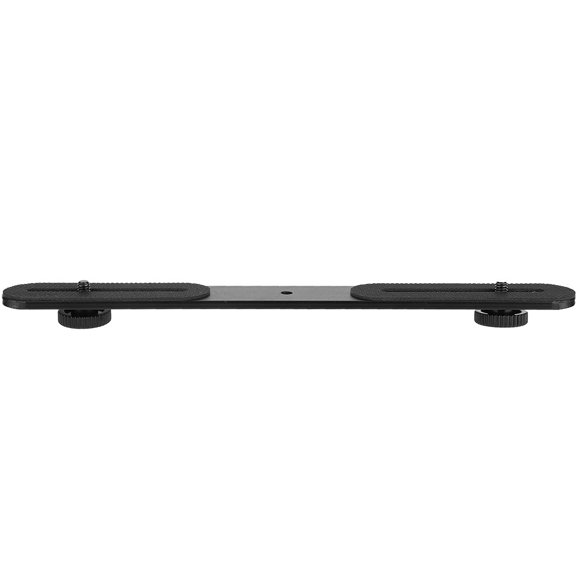 Soporte universal para flash dual con 2 tornillos adaptadores y trípode para cámaras SLR.