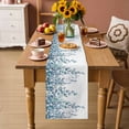 thumbnail image 2 of Eucalyptus Leaves Table Runner 90 Inches Long Farmhouse Dress Scarves, Light Blue Summer Botanical Weeping Dining Tablerunner for Coffee Table/Kitchen Island/Party Décor, 13" x 90", 2 of 8