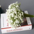 thumbnail image 4 of Flores Artificiales Decoracion, 16 PCS Ramo de Flores Artificiales de Gipsófila Falsas Flores Falsas de Tacto Real para Decoración del Hogar, Fiesta, Boda, Jardín, Oficina, Patio (Blanco), 4 of 4