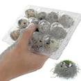 thumbnail image 2 of 100pcs 12 Grids Quail Egg Box Reusable Quail Egg Cartons Egg Stora Box Transparent Frid Stora Box Mini Egg Dispenser With Lid For Refrirator, 2 of 5