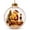 1pcs a, variant on 6PCS Glowing Christmas Ornaments - Mini Gold Light-Up Christmas Ball Ornaments - Christmas Tree Ornament with Warm LED Light for Tree Mantel, Holiday Scene Decoration & Gift