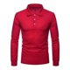 thumbnail image 2 of Playera Tipo Polo Manga Larga Con Licra Slim Fit Moda 2112 M, 2 of 8