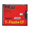 thumbnail image 4 of Adaptateur T-Flash Rouge et Noir vers Carte Mémoire Compact Flash CF type1 UDMA, 4 of 6