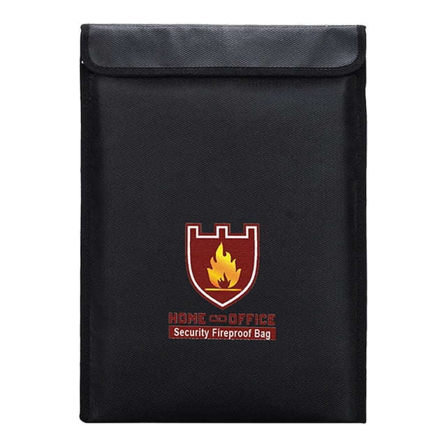 Cateissary Bolsa de documentos ignífuga para el hogar Almacenamiento seguro a prueba de agua para archivos de notas de valores Documentos de pasaportes en Almacenamiento y organización del hogar Cateissary HA023883-00