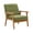 Green, variant on HOMEFUN Leisure Chair with Solid Wood Armrest and Feet, Mid-Century Modern Accent chair, for Living Room Bedroom Studio chair