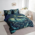 thumbnail image 3 of Manfei Shark Bedding Comforter Set 7 Pieces,Ocean Sea Animal Queen Bedding Sets,Nautical Theme Queen Sheet Sets For Boy Kids,Ultra Soft Room Decoration Reversible, 3 of 7